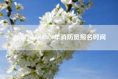 宁国2020年消防员报名时间