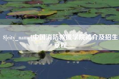 宁国中国消防救援学院简介及招生章程