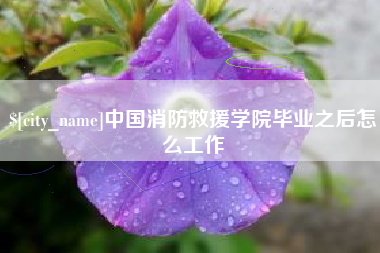 宁国中国消防救援学院毕业之后怎么工作