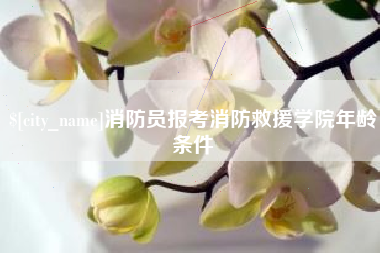 宁国消防员报考消防救援学院年龄条件