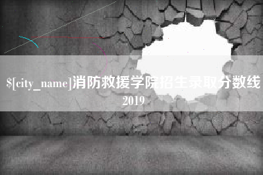 宁国消防救援学院招生录取分数线2019