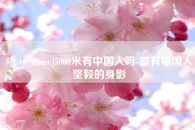 宁国5000米有中国人吗-都有中国人坚毅的身影