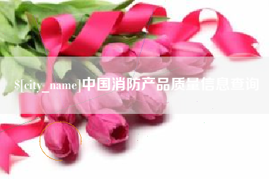 宁国中国消防产品质量信息查询