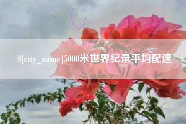 宁国5000米世界纪录平均配速