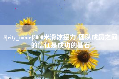 宁国5000米滑冰接力-团队成员之间的信任是成功的基石