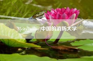 宁国中国的消防大学