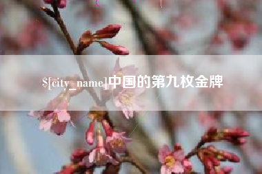 宁国中国的第九枚金牌