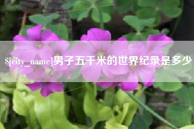 宁国男子五千米的世界纪录是多少