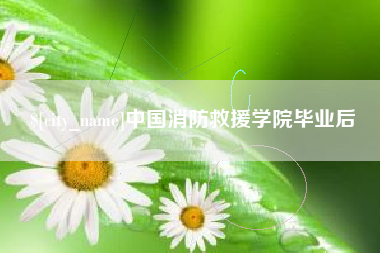 宁国中国消防救援学院毕业后