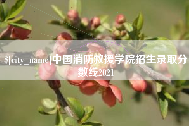 宁国中国消防救援学院招生录取分数线2021