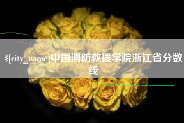 宁国中国消防救援学院浙江省分数线