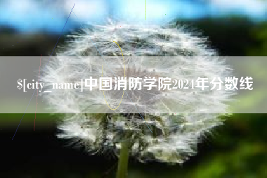 宁国中国消防学院2024年分数线