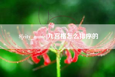 宁国九宫格怎么排序的