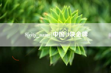 宁国中国19块金牌