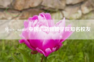 宁国中国消防救援学院知名校友