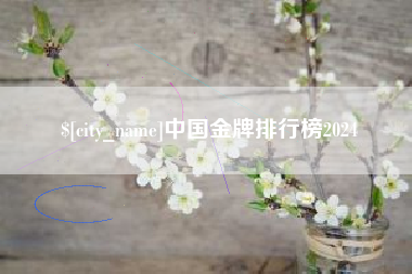 宁国中国金牌排行榜2024