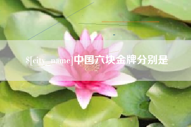 宁国中国六块金牌分别是